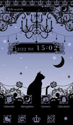 Gothic-Starry Sky, Black Cat- android App screenshot 3